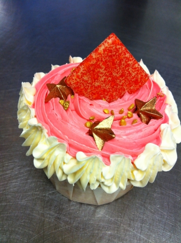 cup cake, framboise, cake, crème beurre,